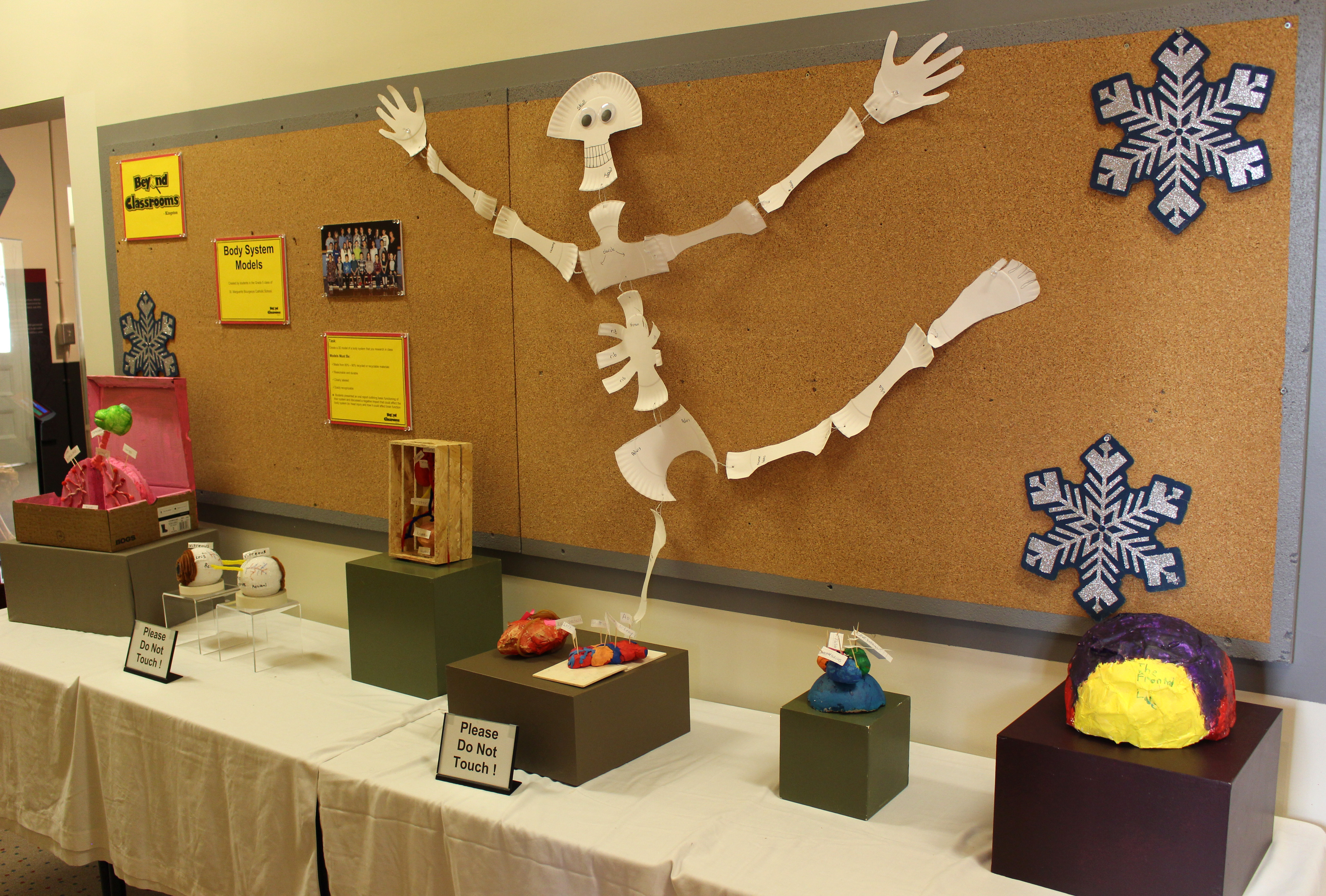 student exhibit at museum of health care